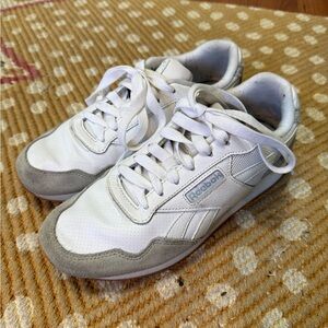 Reebok Classic White and Gray Shoes